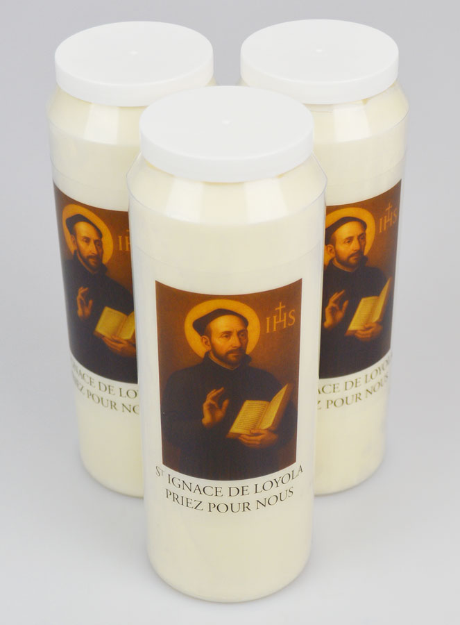 Lot de 3 Bougies de Neuvaine à Saint Ignace de Loyola (pic 2)