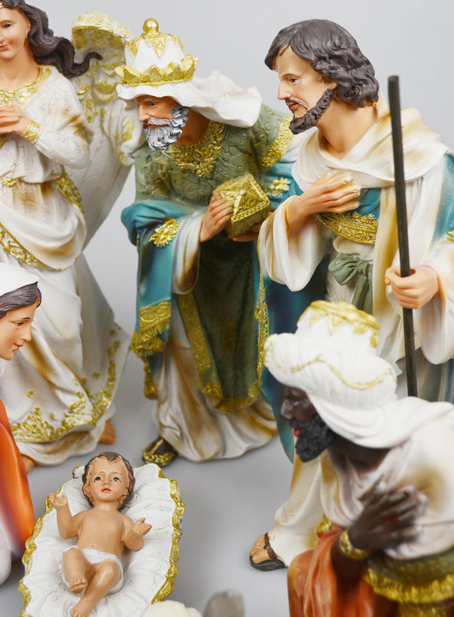 Crèche de Noël Complète 11 Santons - 30cm (pic 3)