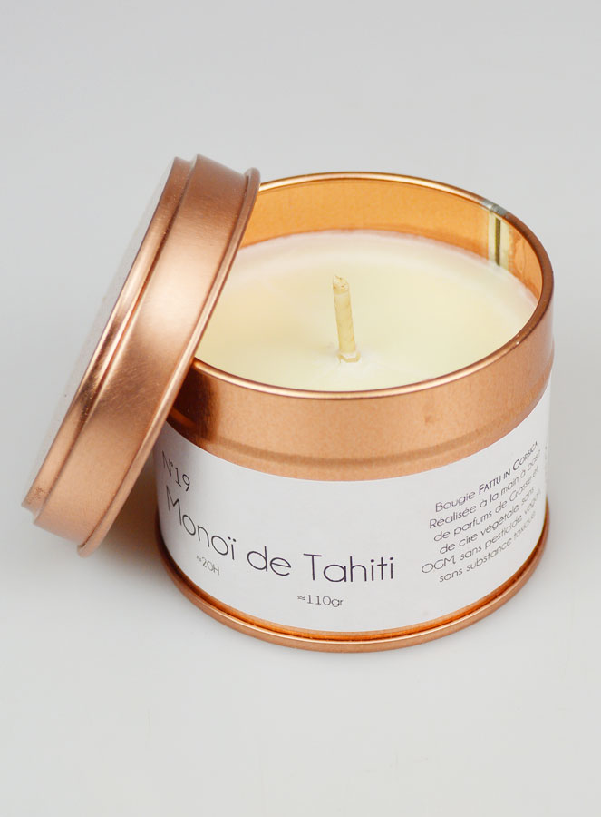 Bougie Parfumée Artisanale - Monoï de Tahiti (pic 4)