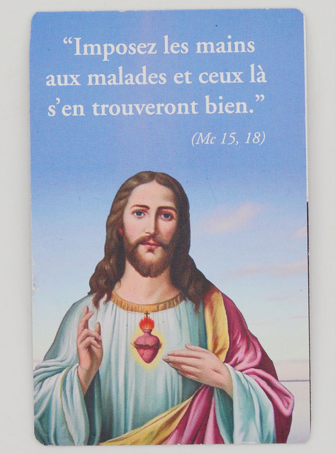 Lot de 10 Cartes Prière de Guérison du Christ (pic 4)