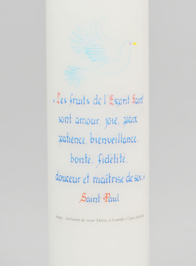 Cadeau de Confirmation - Cierge Citation 20cm (pic 3)