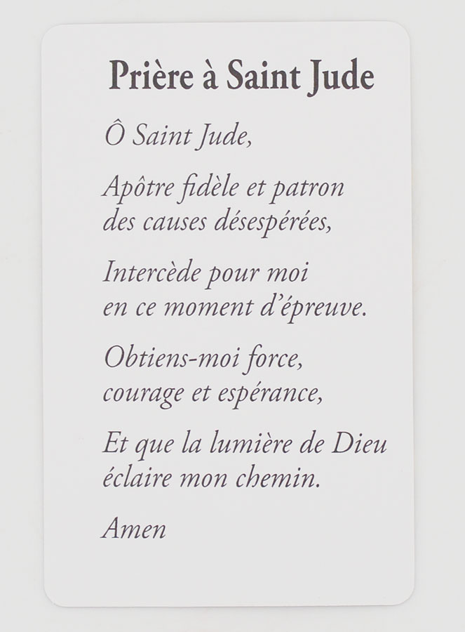 Lot de 10 Cartes de Prière à Saint Jude (pic 4)