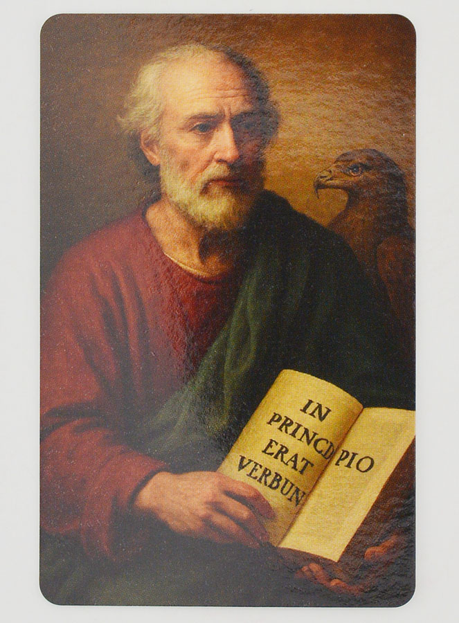 Lot de 10 Cartes de Prière à Saint Jean l'Evangéliste (pic 3)