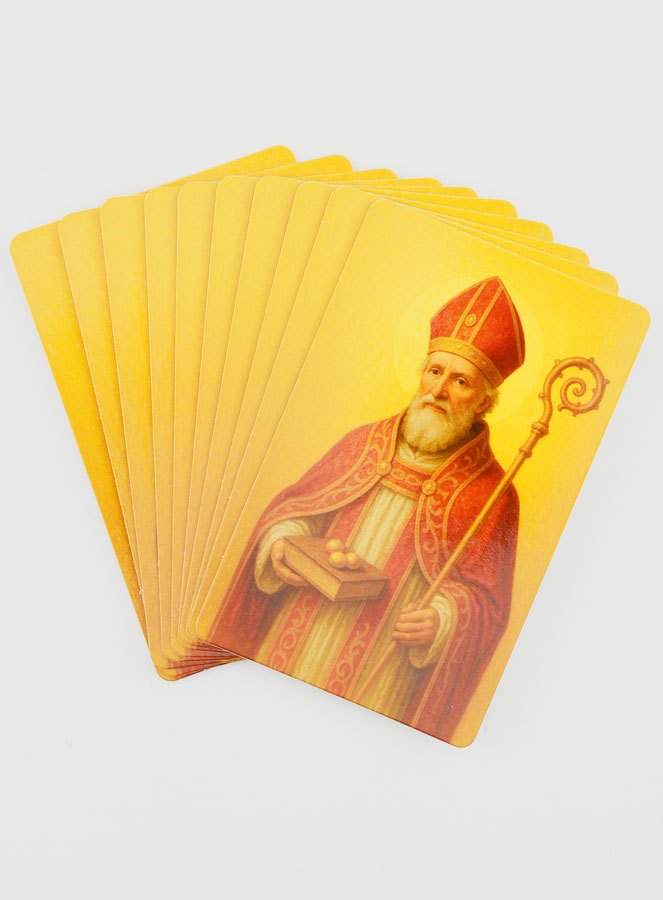 Lot de 10 Cartes de Prière à Saint Nicolas (pic 1)