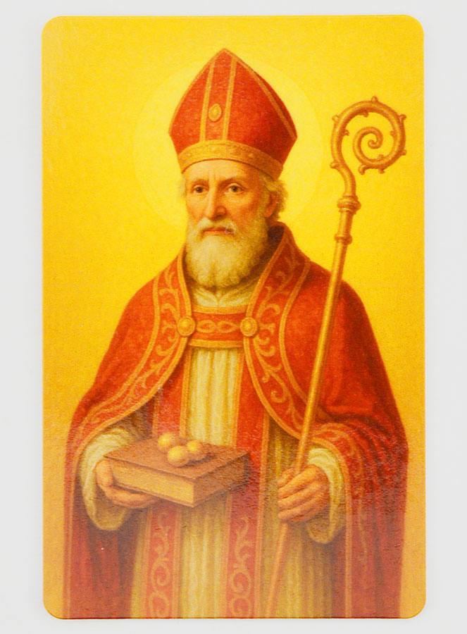 Lot de 10 Cartes de Prière à Saint Nicolas (pic 3)