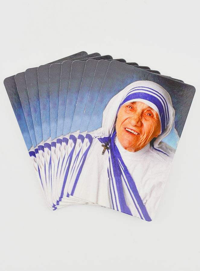 Lot de 10 Cartes de Prière à Sainte Mère Teresa (pic 1)