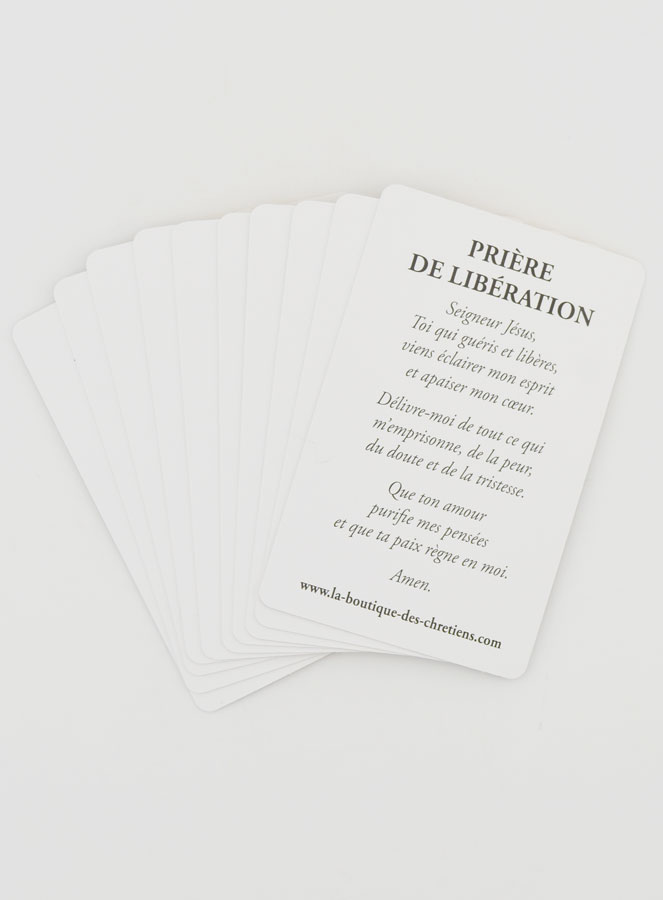 Lot de 10 Cartes de Prière de Libération (pic 2)