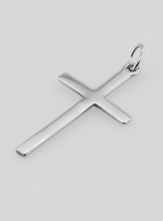 Pendentif Croix en Inox - 26mm (pic 4)