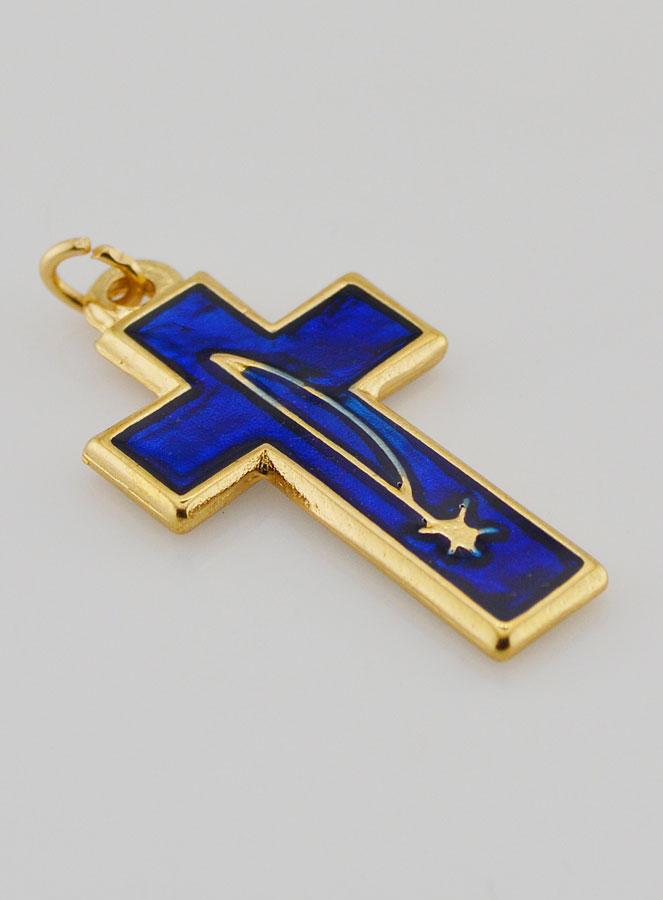 Pendentif de Confirmation Esprit Saint & Pax - Bleu (pic 4)