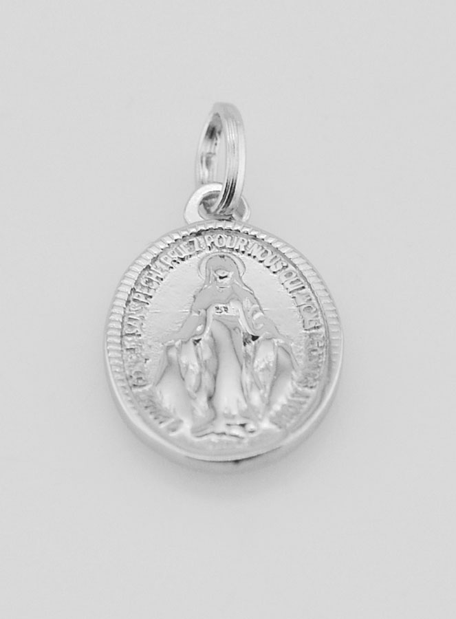 Médaille Miraculeuse en Argent 925 - 18mm (pic 2)