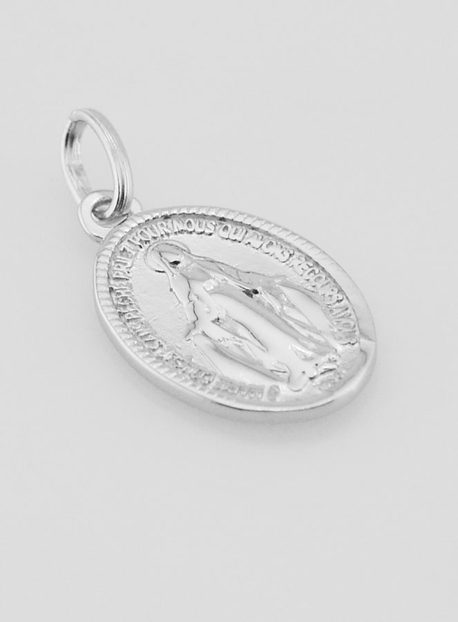 Médaille Miraculeuse en Argent 925 - 18mm (pic 3)