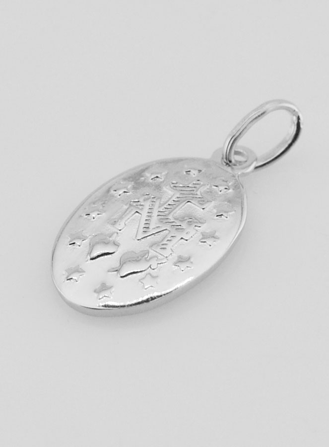 Médaille Miraculeuse en Argent 925 - 18mm (pic 4)