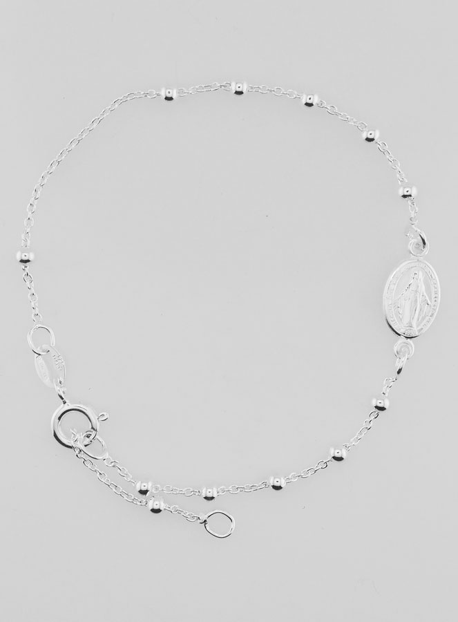Bracelet Médaille Miraculeuse en Argent (pic 1)