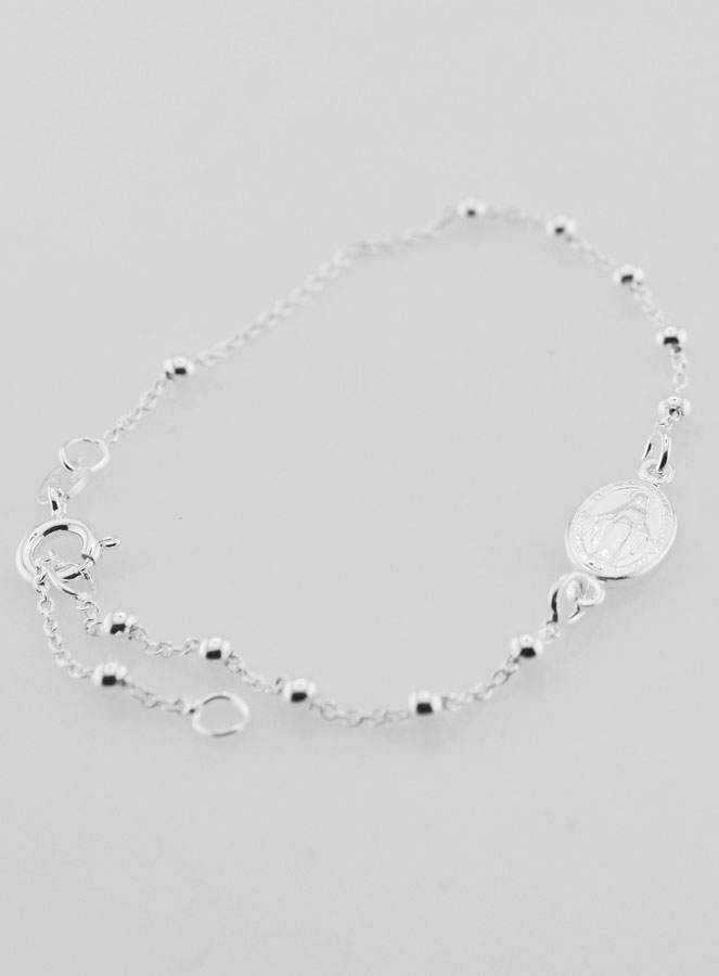 Bracelet Médaille Miraculeuse en Argent (pic 3)