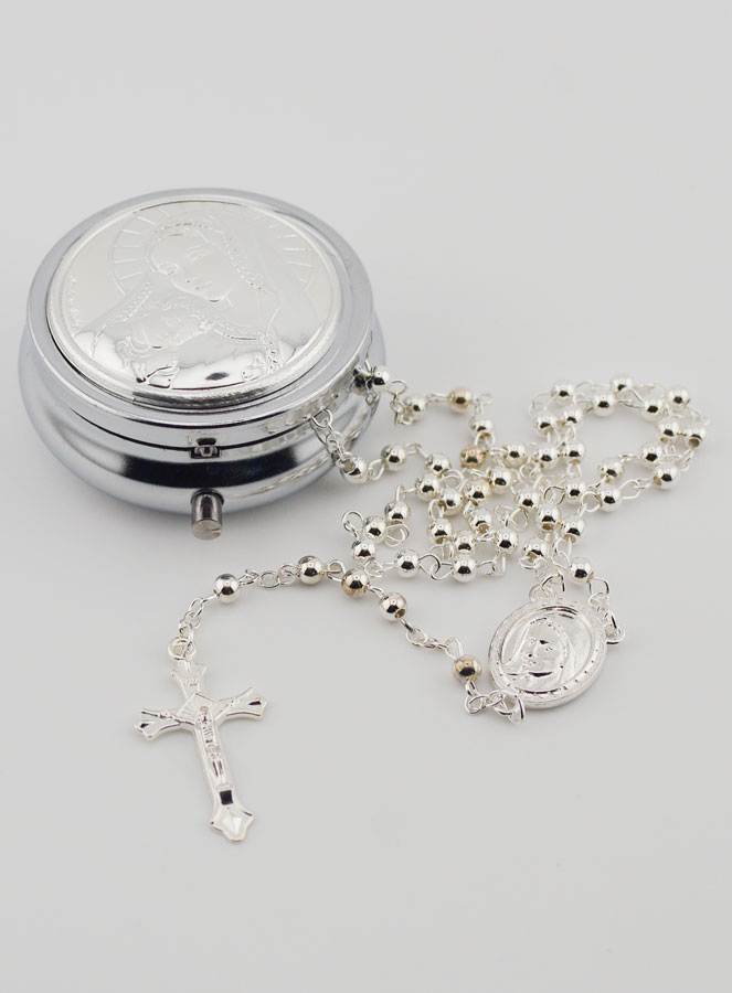 Custode Vierge à l'Enfant Avec Chapelet (pic 2)