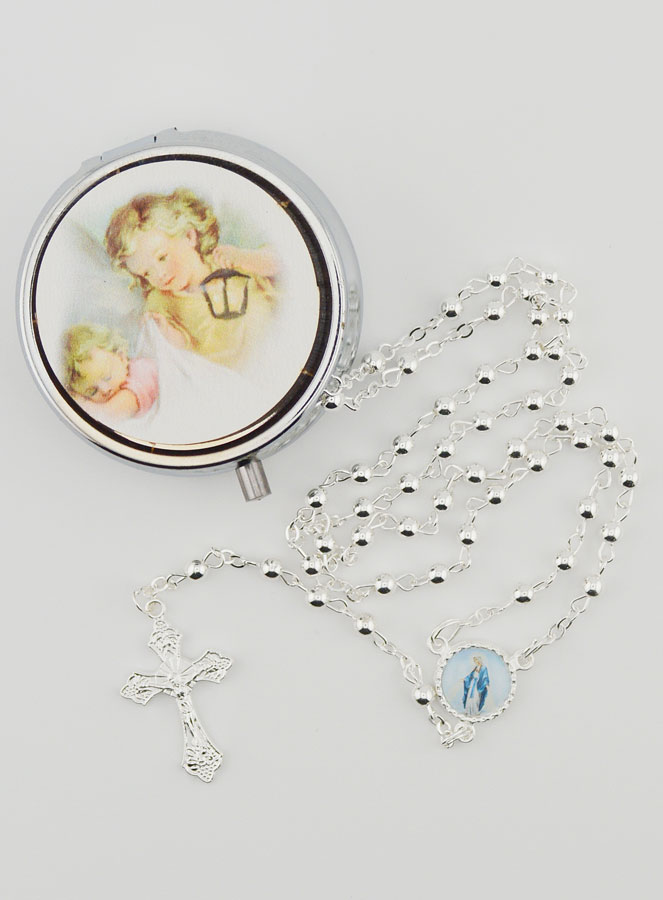 Boîte à Chapelet Ange Gardien - Chapelet Inclus (pic 1)