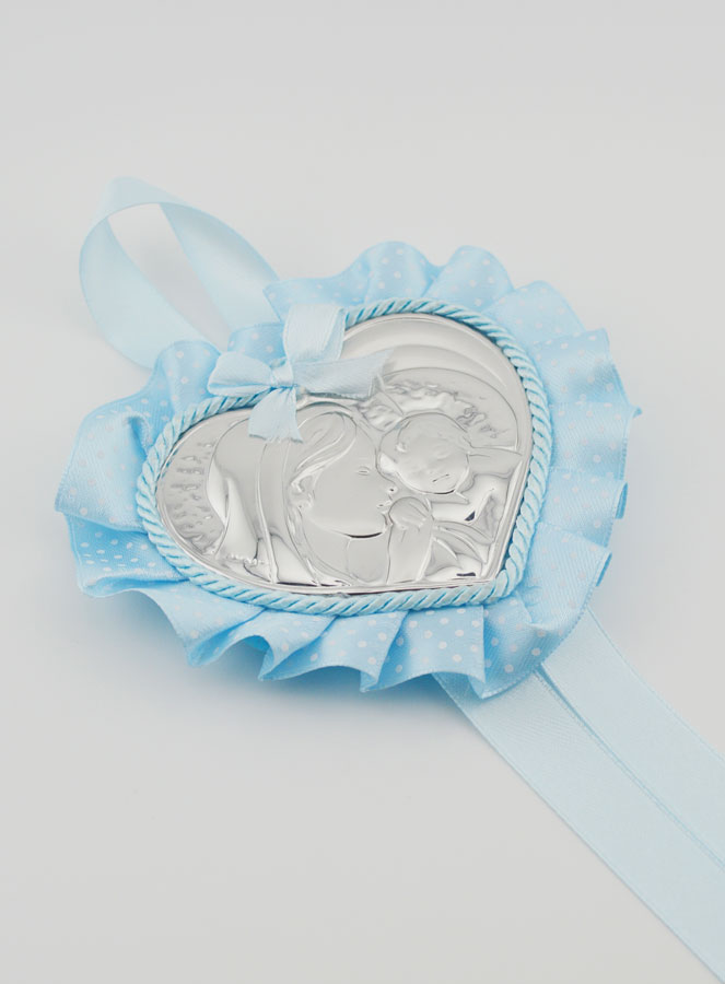 Cadeau de Baptême - Médaille de Berceau Vierge à l'Enfant (pic 3)