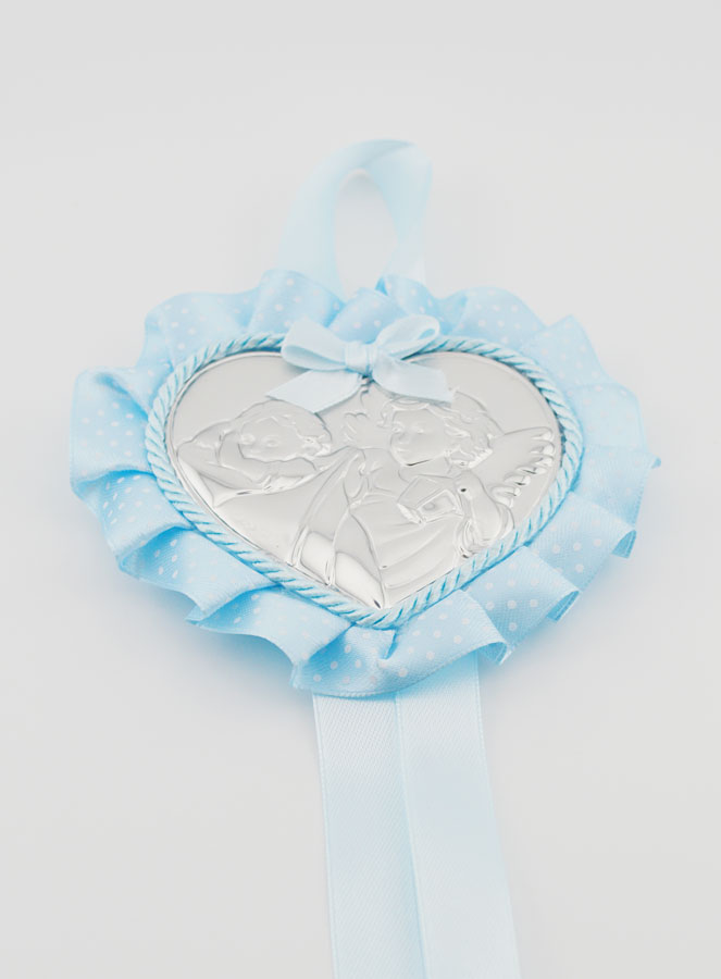 Cadeau de Baptême - Médaille de Berceau Coeur Ange Lanterne (pic 2)