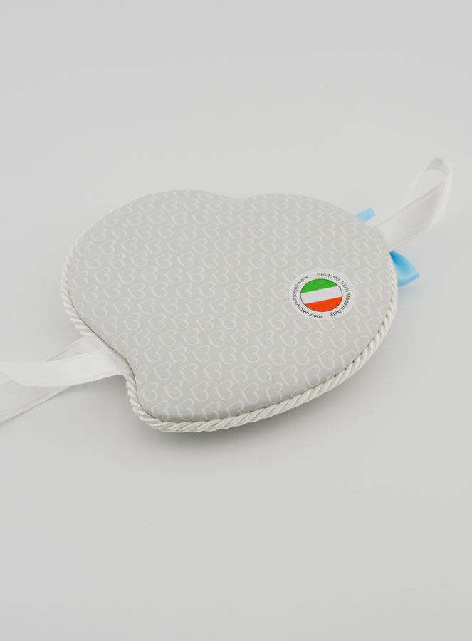 Cadeau de Baptême Garçon - Médaille de Berceau Cuir - Ange Lanterne (pic 4)