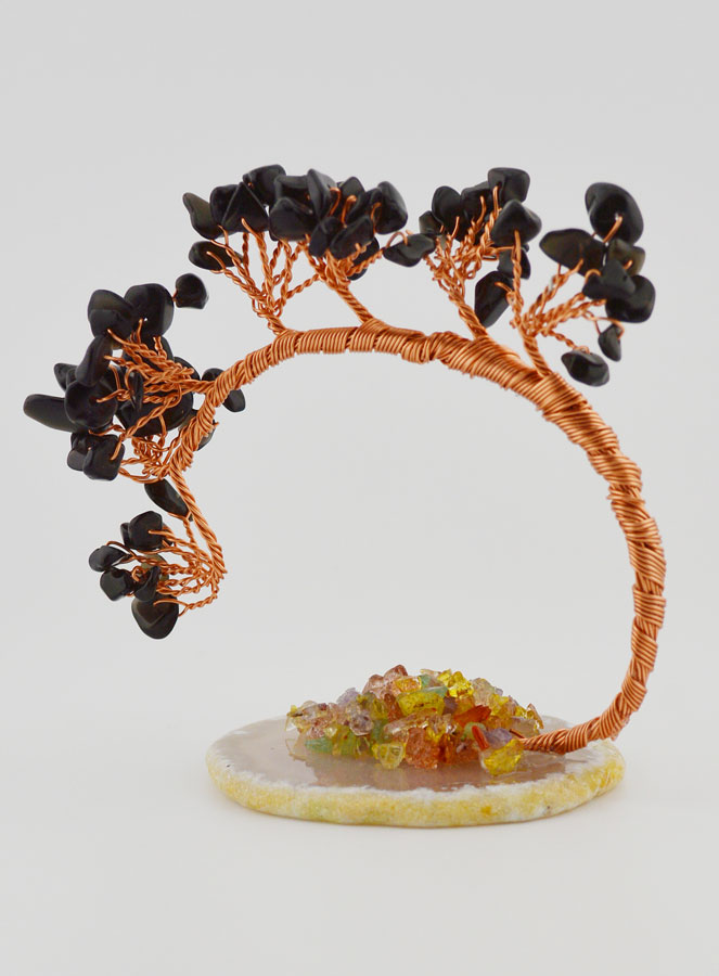 Arbre de Vie sur Agate - Obsidienne (pic 4)