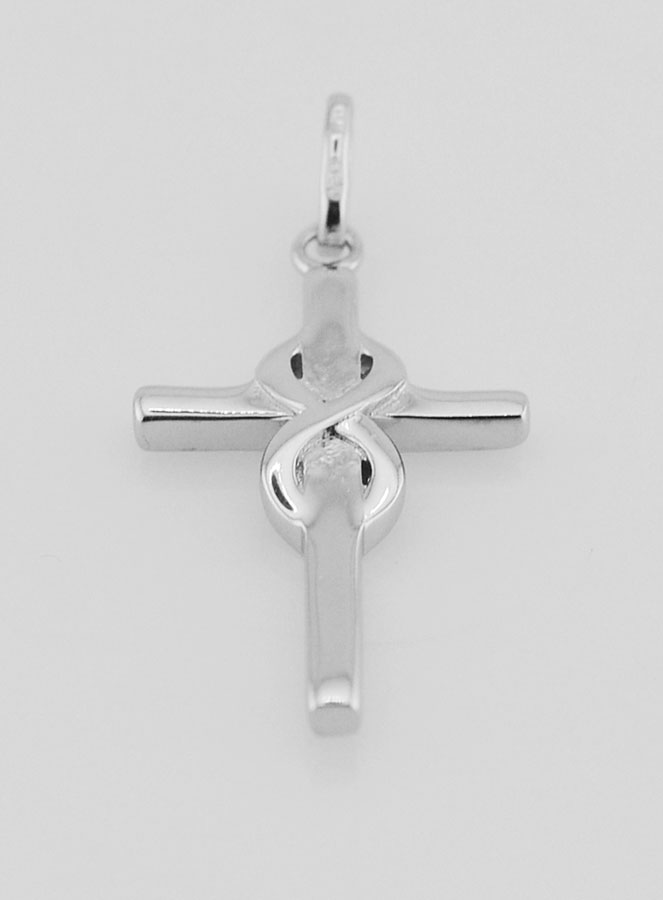Pendentif Croix en Argent 25mm - Infini (pic 2)