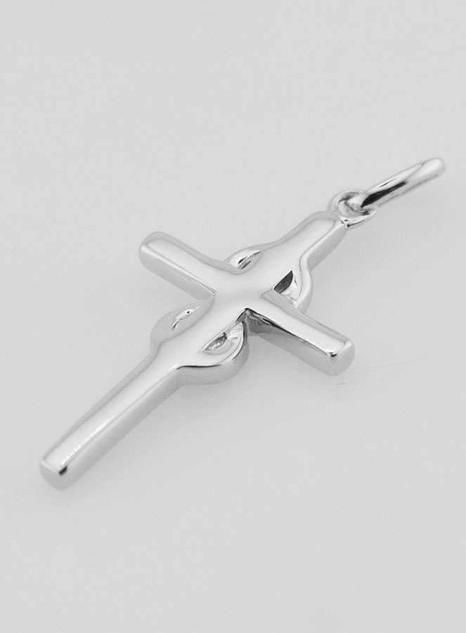 Pendentif Croix en Argent 25mm - Infini (pic 4)