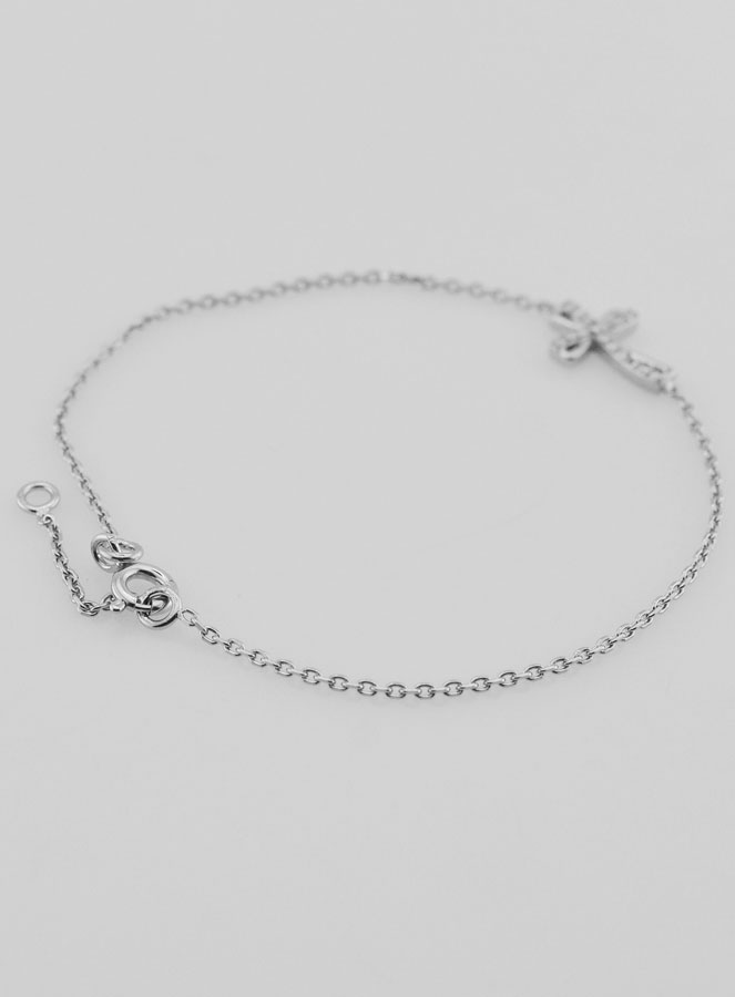 Bracelet Religieux en Argent & Croix Strass (pic 4)