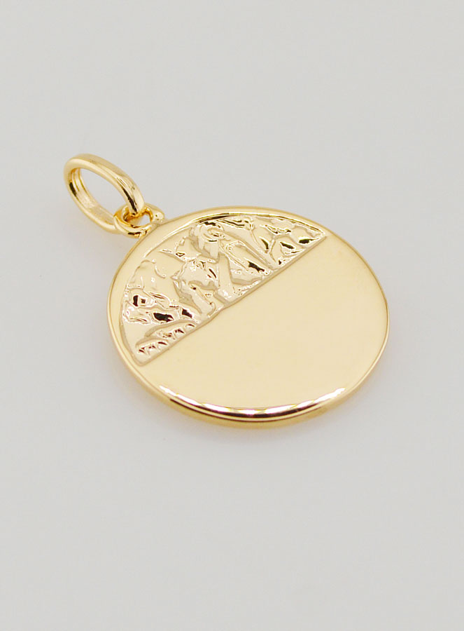 Médaille Vierge Marie Argent 925 - 17mm (pic 4)