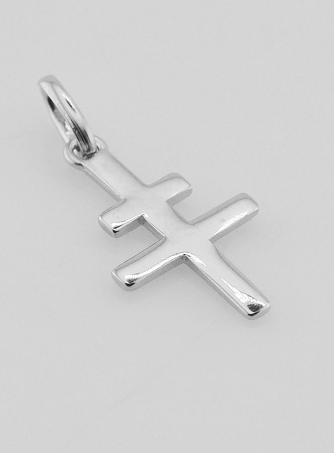 Pendentif Croix de Lorraine en Argent - 18mm (pic 3)