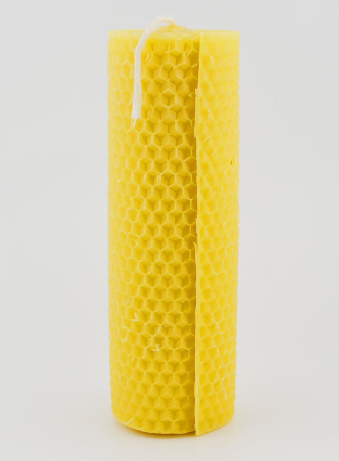 Bougie de Décoration Cire d'Abeille - 15 cm (pic 1)