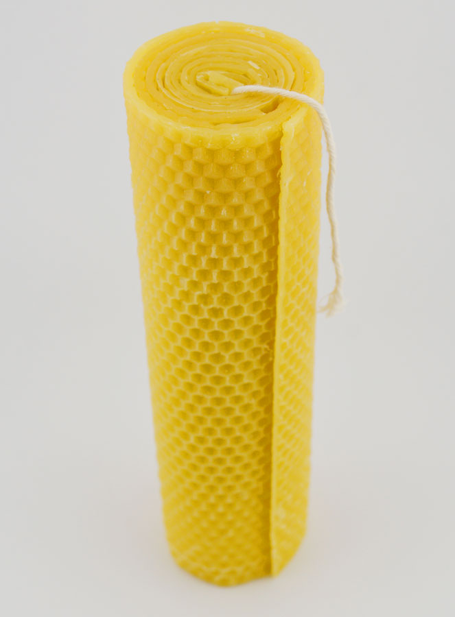 Bougie de Décoration Cire d'Abeille - 20 cm (pic 2)