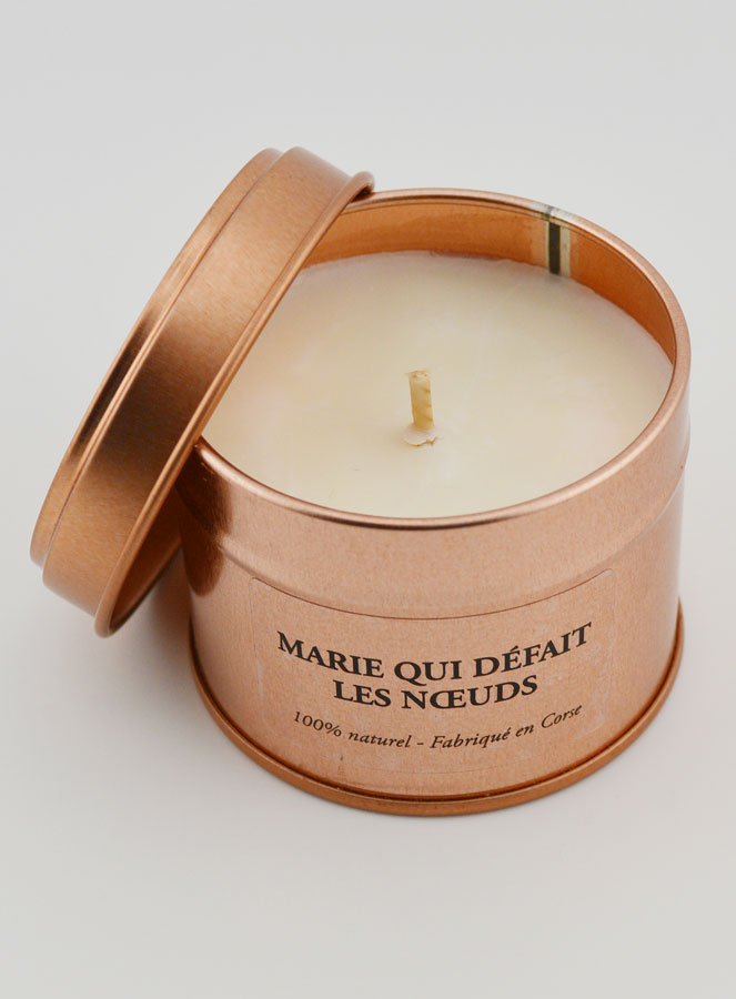 Bougie Parfumée Artisanale - Marie Qui défait les Noeuds (pic 2)