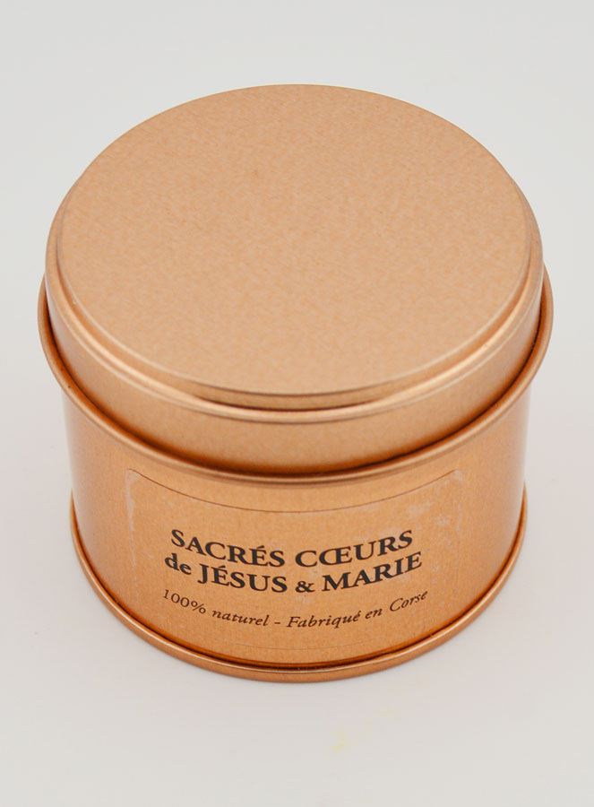 Bougie Parfumée Artisanale - Sacré Coeurs de Jésus & Marie (pic 4)