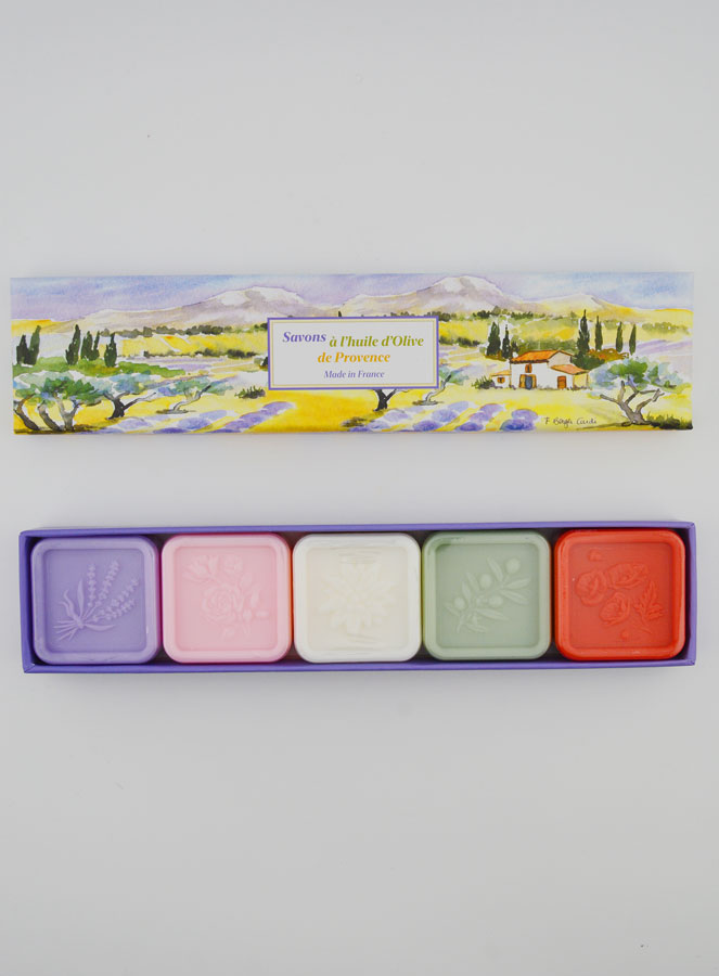 Coffret de 5 Savons 25g à l'Huile d'Olive AOP (pic 1)
