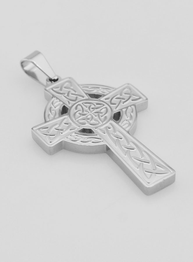 Pendentif Croix Celtique en Inox - 45mm (pic 3)
