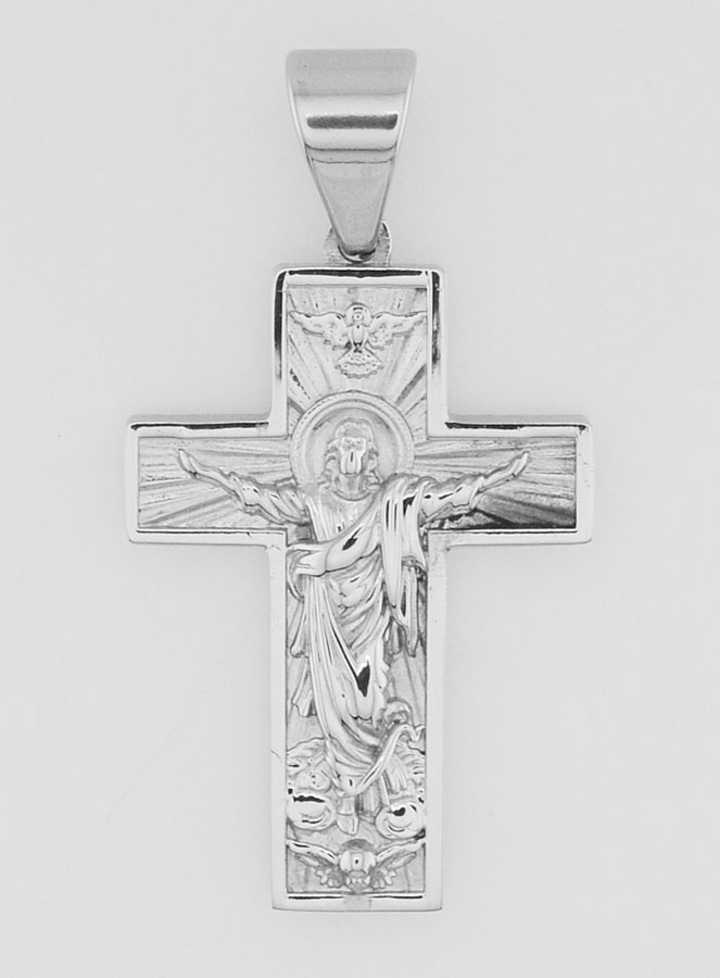 Croix du Pèlerin en Inox - 35mm (pic 1)