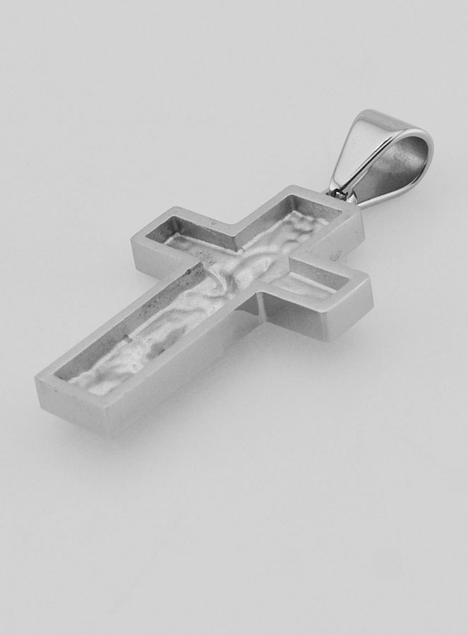 Croix du Pèlerin en Inox - 35mm (pic 4)