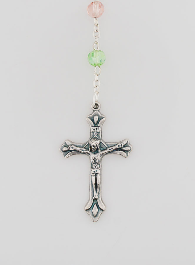 Chapelet Vierge Miraculeuse Grains Multicolores (pic 3)