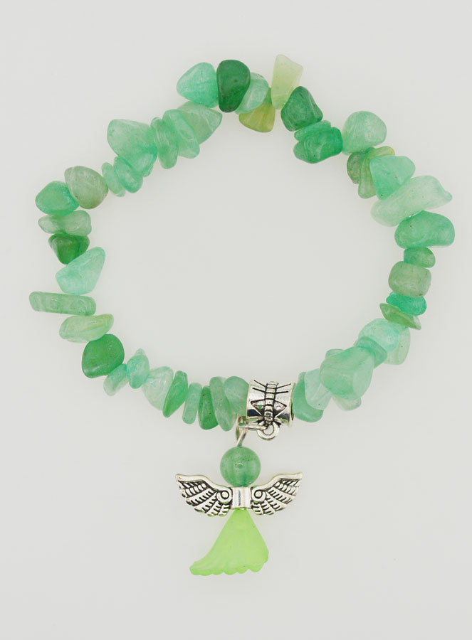 Bracelet Enfant Ange Gardien - Vert (pic 1)