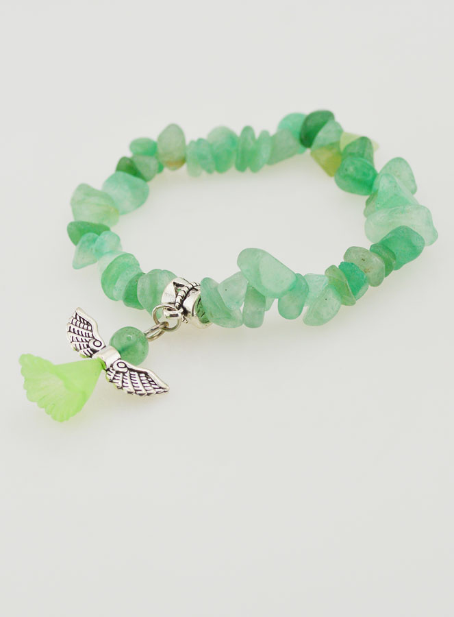 Bracelet Enfant Ange Gardien - Vert (pic 3)