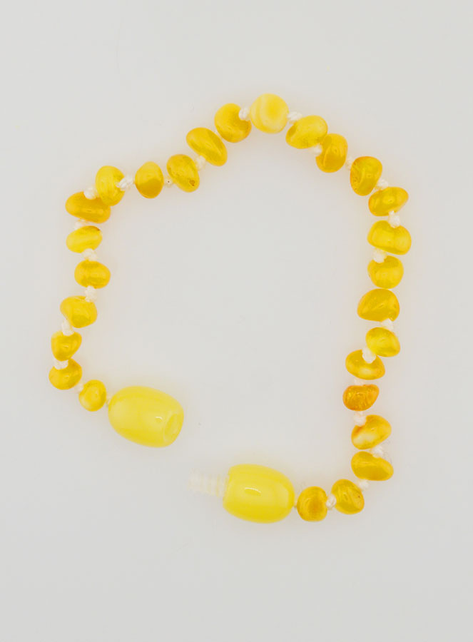 Bracelet Bébé en Ambre Baltique Clair (pic 4)