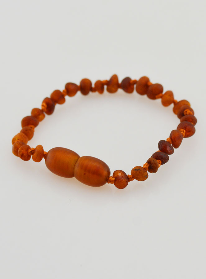 Bracelet Bébé en Ambre Baltique Cognac (pic 2)