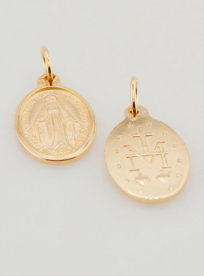 Médaille Miraculeuse en Argent 925 - 18mm (pic 2)