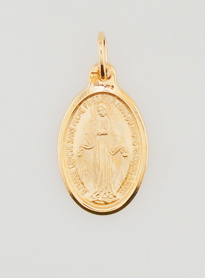 Médaille Miraculeuse en Argent 925 - 18mm (pic 3)