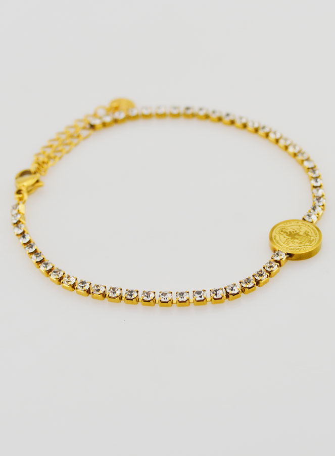 Bracelet de Saint Benoît en Inox Doré (pic 3)