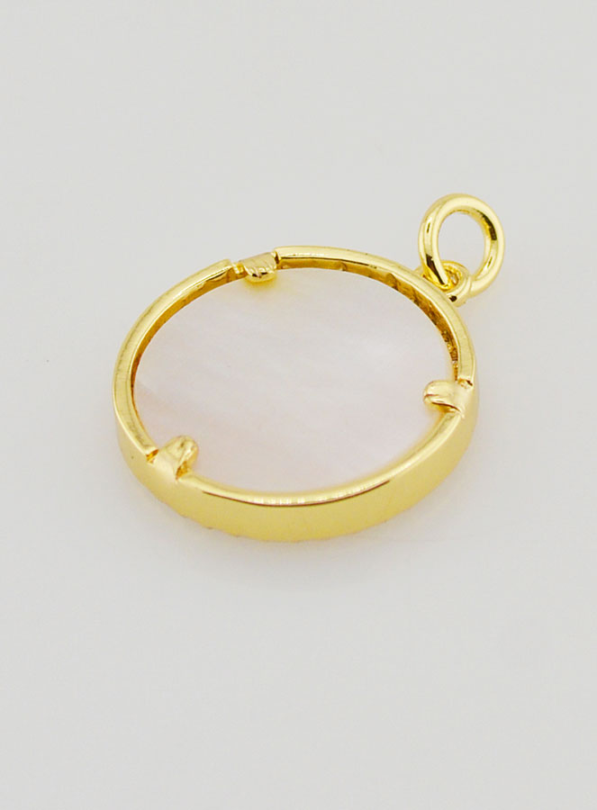 Médaille Ex Voto Nacre & Brillants - 16mm (pic 4)