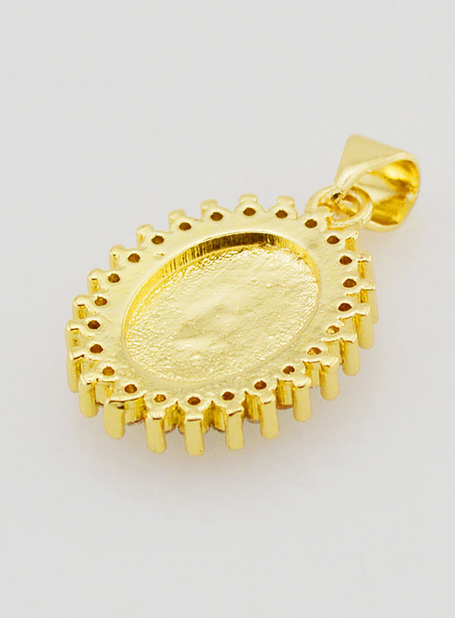 Médaille Vierge Miraculeuse Bleu - 17mm (pic 4)