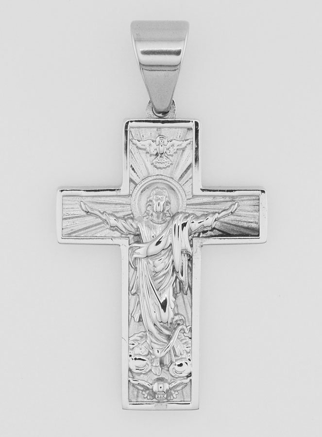 Pendentif Croix Christ Rédempteur - 35mm (pic 1)