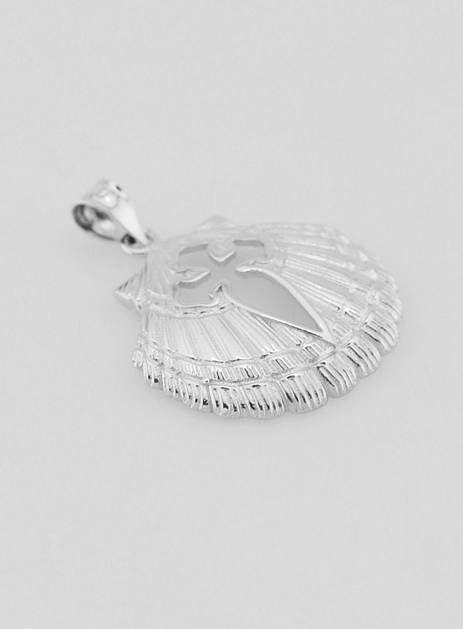 Médaille Coquille & Croix de Saint Jacques - 18mm (pic 3)