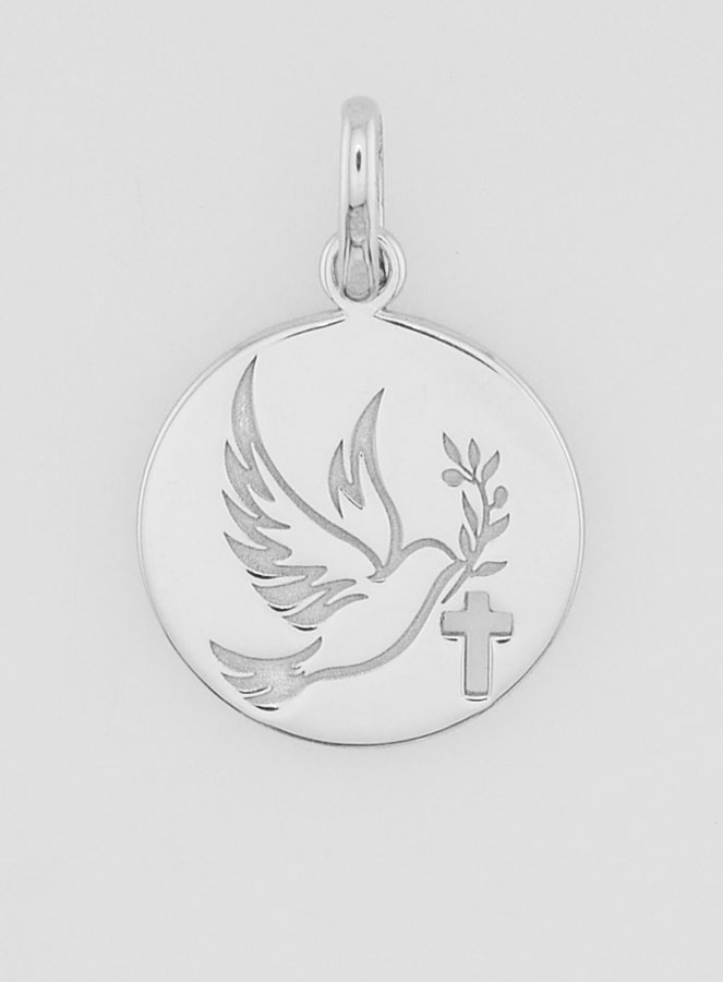 Médaille de Confirmation Saint Esprit en Argent (pic 1)